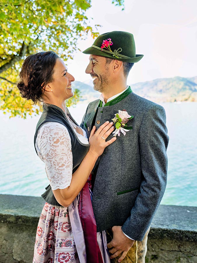 Hochzeit in Tracht Hochzeitsfotograf Tegernsee RolfKaul - Trachtenhochzeit