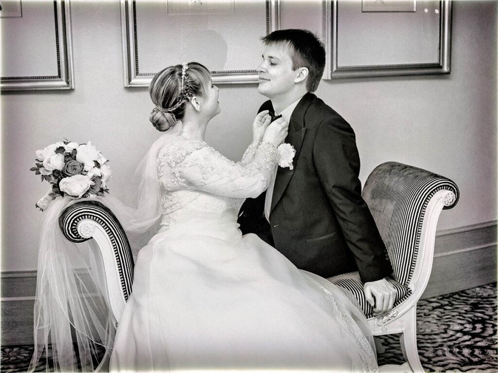 Brautpaar Ueberfahrt Regen